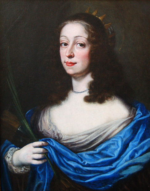 Antique Portrait of Vittoria della Rovere,  Grand Duchess of Tuscany 1622- 1694