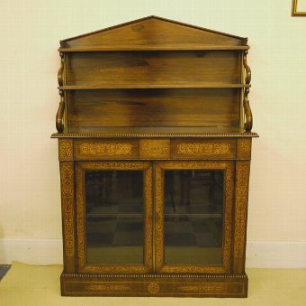 Regency rosewood chiffonier cabinet
