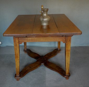 Antique An antique continental walnut table