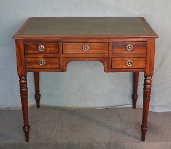 Antique Regency mahogany writing table