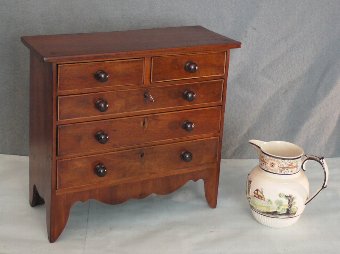 Miniature Regency chest of drawers