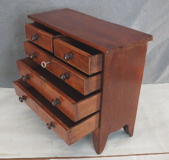 Antique Miniature Regency chest of drawers 