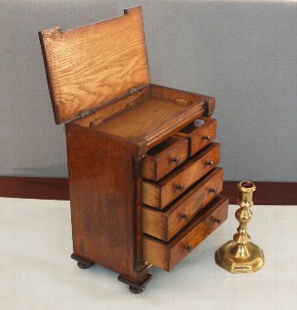 Antique Miniature Georgian oak chest of drawers