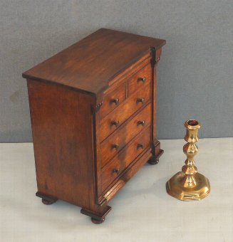 Antique Miniature Georgian oak chest of drawers