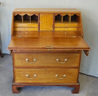 Antique Antique Edwardian mahogany bureau 