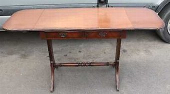 Antique Neat Versatile Mahogany Sofa Table 1960's with Drawers.