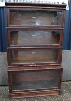 Good 1900's Oak 4 Stack Globewornicke with Glass fronted Display sections.