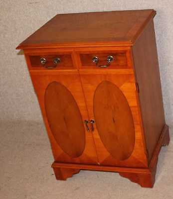 Yew Wood Music Cabinet with drawers and shelves. Variety of uses.