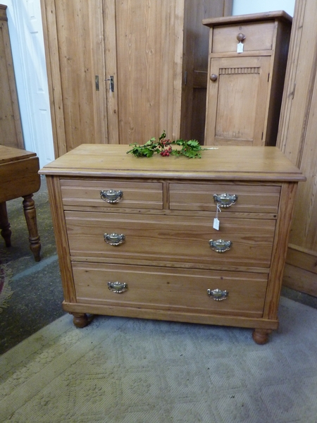 Antique Edwardian Pine Chest of Drawers