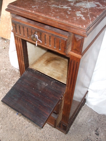 Antique French Kingwood Bedside Table/Cabinet