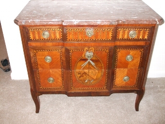 Antique FRENCH MASONIC MARQUETRY COMMODE