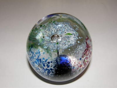 A Murano Blooming Flower Paperweight