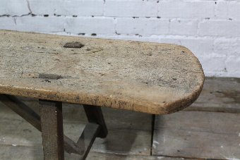 Antique 18th century French sycamore bench