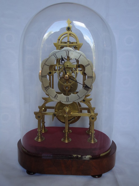 English Victorian Skeleton Clock