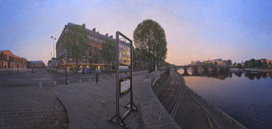 Clive Head, English 20th century, Paris Dawn 2004, oil on linen