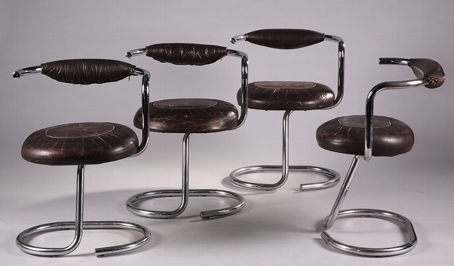 Giotto stoppino (1926- ) tubular chairs