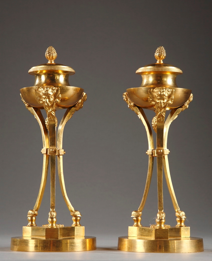 Pair of Tripods Early 19th Century Candlesticks