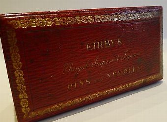 Antique George III Leather Sewing Box by William Dobson - Kirby's Pins & Needles c.1810
