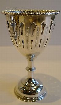 Antique Antique English Silver Plated Egg Cruet For Six c.1890