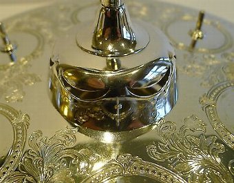 Antique Antique English Silver Plated Egg Cruet For Six c.1890