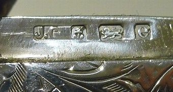 Antique Antique English Sterling Silver Card Case - 1904 by Joseph Gloster