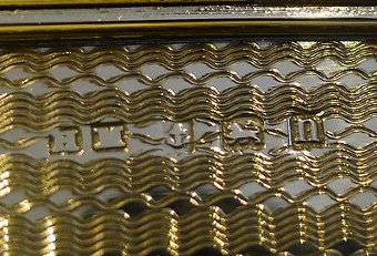 Antique Unusual Antique English Sterling Silver Card Case by Henry Matthews