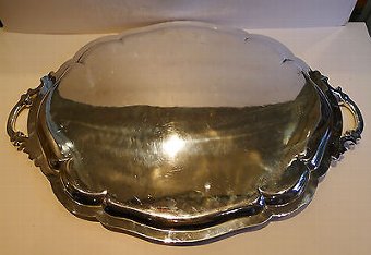 Antique Magnificent Large Antique English Silver Plated Tray by Elkington & Co - 1892
