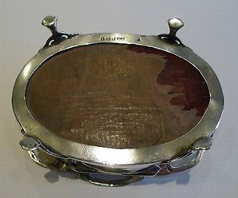 Antique Pretty Antique English Sterling Silver Jewelry Box - 1906