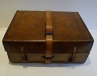 Antique Finest Quality Antique English Leather Writing Box c.1880 - Leather Protector