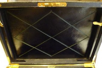 Antique Finest Quality Antique English Leather Writing Box c.1880 - Leather Protector