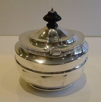 Antique Antique English Sterling Silver Tea Caddy - London 1899