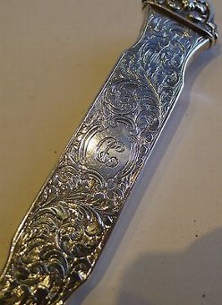 Antique Early Antique English Sterling Silver Letter Opener - 1841