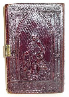Antique Antique Leather Cheroot Case - Napoleon, c.1830 / 1840 - Book Form