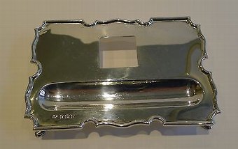 Antique English Sterling Silver Inkstand / Inkwell - 1936