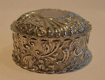 Antique Antique English Sterling Silver Box - Birmingham 1897