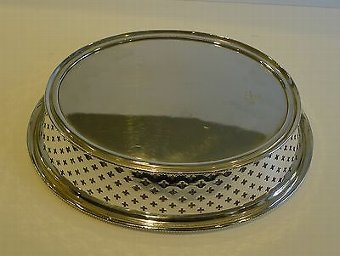 Antique Smart Antique English Silver Plate Bread Basket by Atkin Brothers c.1875