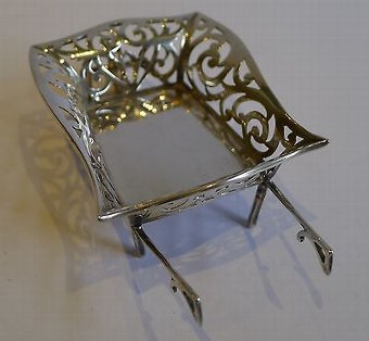 Antique Charming Antique English Novelty Sterling Silver Wheelbarrow - 1912