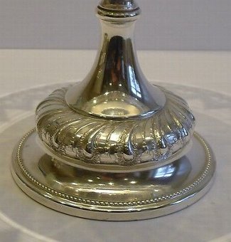 Antique Antique English Silver Plate and Glass Tazza / Compote / Dish c.1900