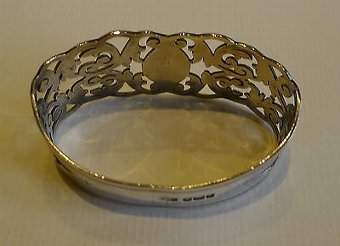 Antique Stunning Antique English Sterling Silver Napkin Ring by James Dixon