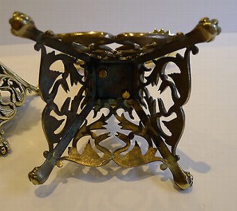 Antique Pair Antique English Brass Blackamoor Candlesticks c.1872
