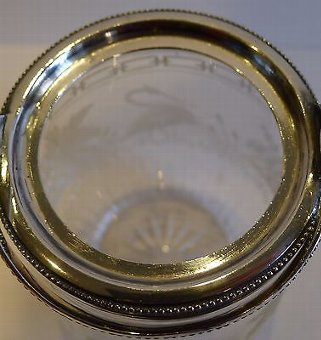 Antique Antique English Engraved Preserve Jar by Mappin & Webb c.1890