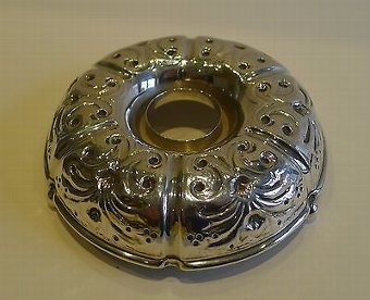 Antique Handsome Antique English Sterling Silver Inkwell - 1906