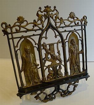 Antique German Figural Lectern / Sheet Music Stand by Zimmermann c.1880