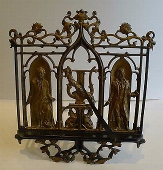 Antique Antique German Figural Lectern / Sheet Music Stand by Zimmermann c.1880