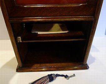Antique Antique English Oak Country House Post of Letter Box c.1890