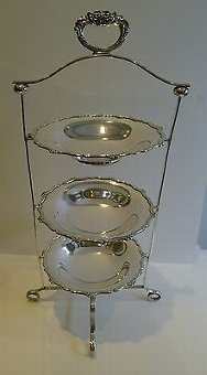 Antique Finest Antique English Cake Stand by Daniel & Arter - 1908