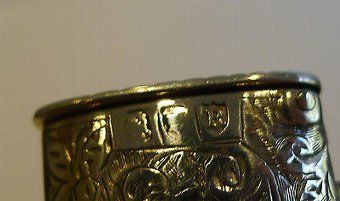 Antique Antique English Novelty Sterling Silver Whistle Vesta - 1892