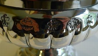 Antique Early Twentieth Century English Silver Plated Wine or Champagne Cooler With Orig