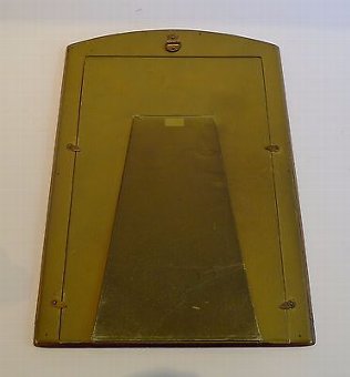 Antique Large Antique Brass Mounted Wooden Photograph Frame c.1890