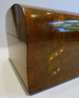 Antique Prettiest Antique French Marquetry Inlaid Box c.1860